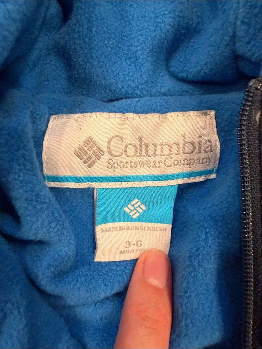 Columbia Navy Baby Bunting with Bright Dinosaur Print